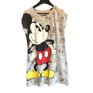 Disney Mickey Mouse comic book pictures nightgown Pajama Top Women S Child M